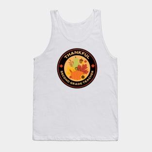 Thankful Second Grade Teacher Tank Top